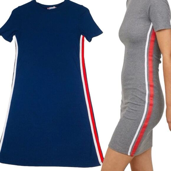 Alcott Los Angeles T-shirt Dress Womens S Preppy Minimalist Simple Bodycon Sport - Picture 1 of 7